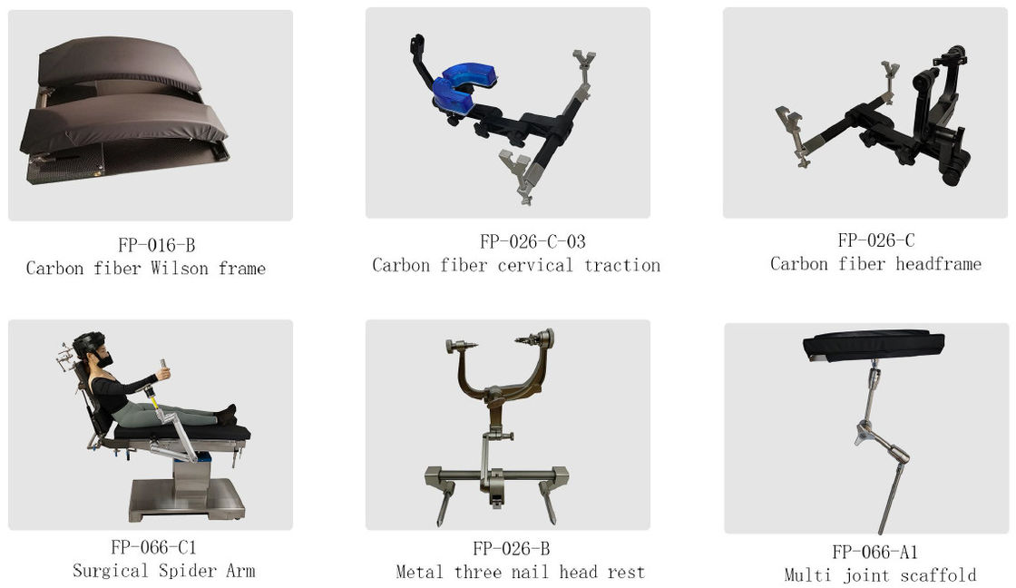 780mm Electro Hydraulic Operating Table All Carbon Fiber Multi Functional Jackson Spinal Surgical Table