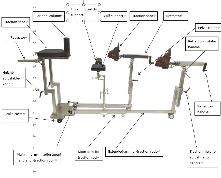 Orthopedic Surgeries Stainless Steel Lower Limb Orthopedic Traction Frame